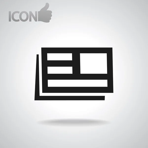 Icono de periódico — Vector de stock