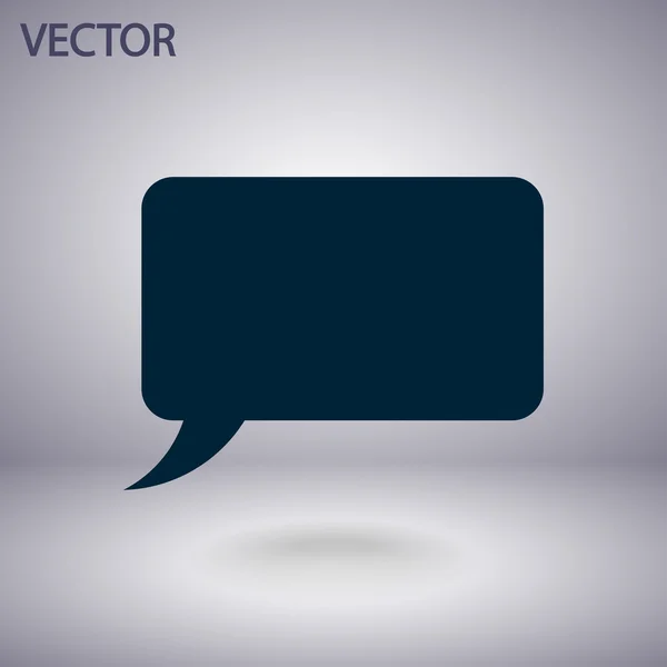Discorso bolla icone icona nera — Vettoriale Stock