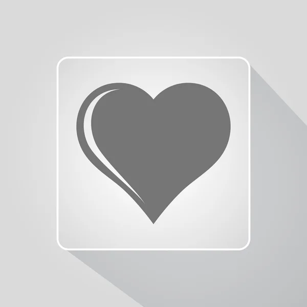 Icono del corazón — Archivo Imágenes Vectoriales