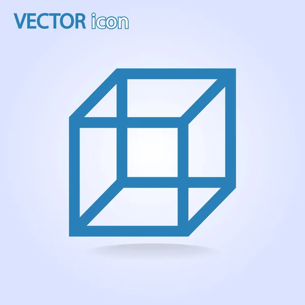 Icono del cubo — Vector de stock