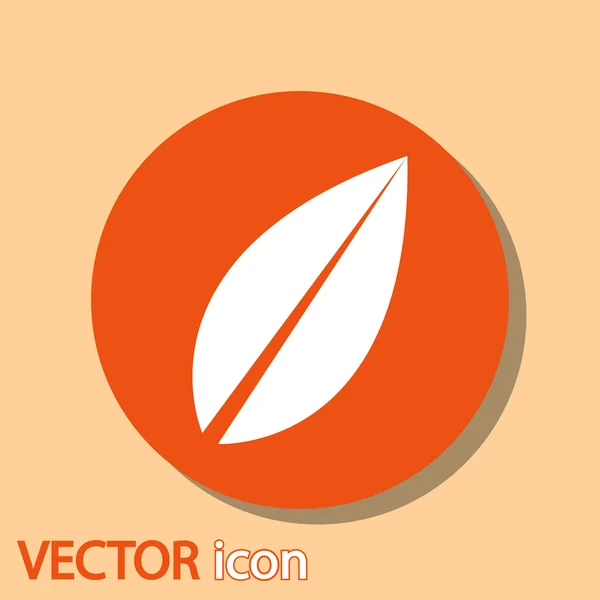 Icono de hoja — Vector de stock