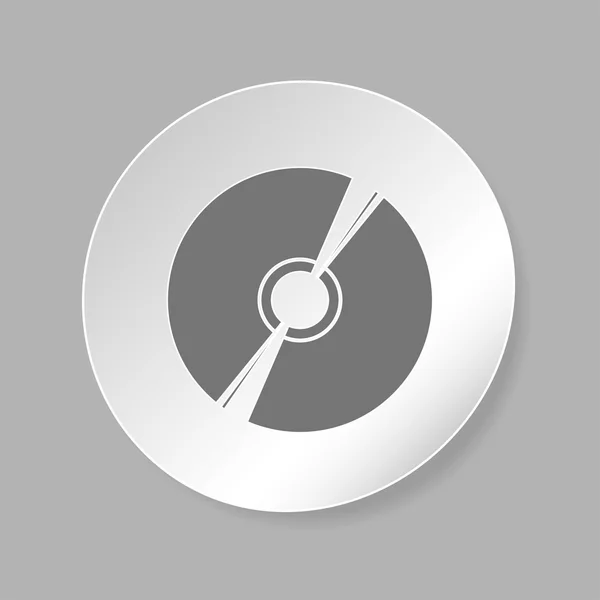 Icono de CD o DVD — Vector de stock