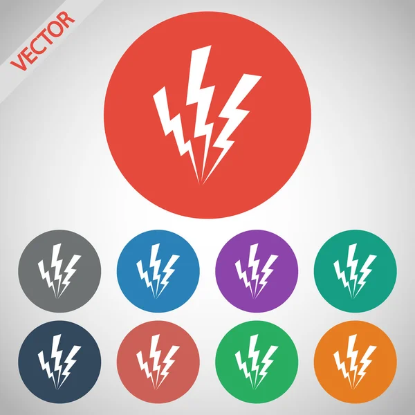 Lightning icon — Stock Vector