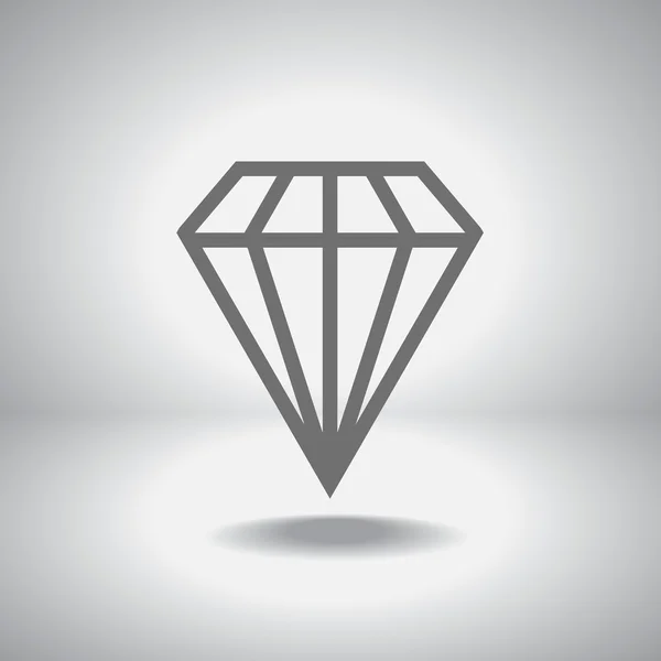 Icône diamant — Image vectorielle