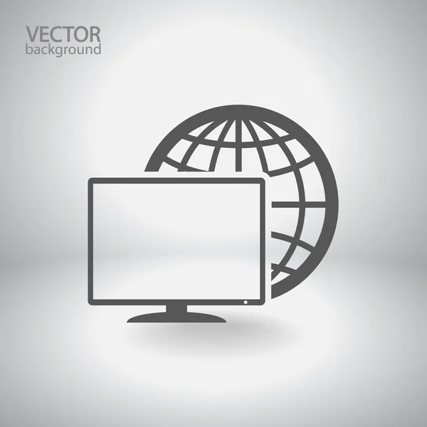 Icono del monitor — Archivo Imágenes Vectoriales