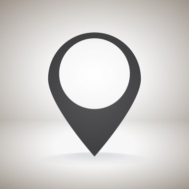 harita işaretçisi düz simgesi