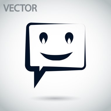 Gülümseyen baloncuk simgesi