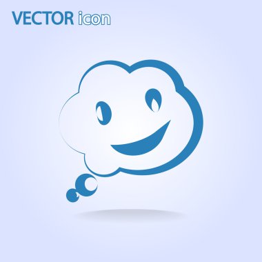 Gülümseyen baloncuk simgesi