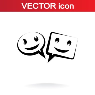 Gülümseyen baloncuk simgesi