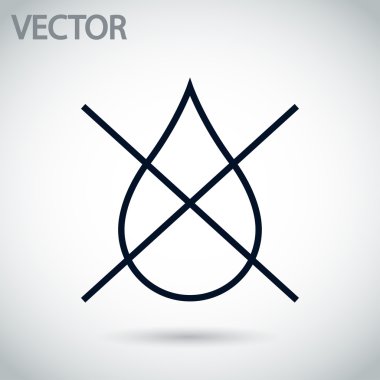 su damla yasak simgesi