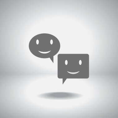 Gülümseyen baloncuk simgesi