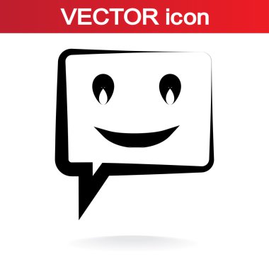 Gülümseyen baloncuk simgesi