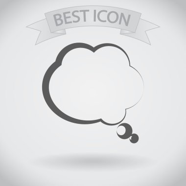 komik konuşma balonu simgesinin