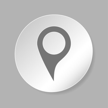 harita işaretçisi düz simgesi