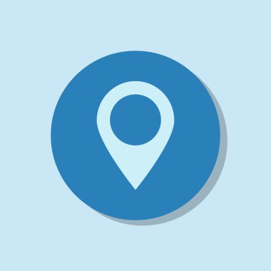 harita işaretçisi düz simgesi