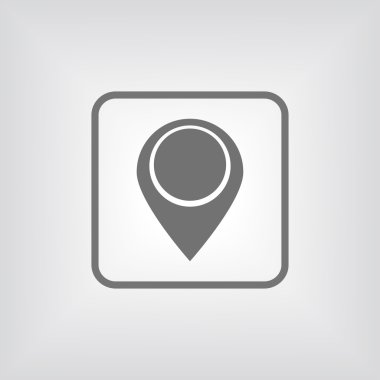 harita işaretçisi düz simgesi