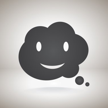 Gülümseyen baloncuk simgesi