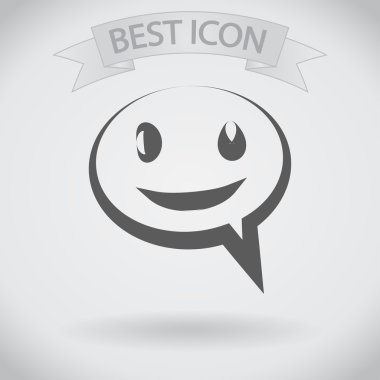 Gülümseyen baloncuk simgesi