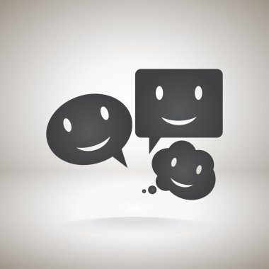 Gülümseyen baloncuk simgesi