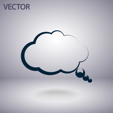 komik konuşma balonu simgesinin