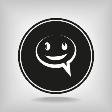 Gülümseyen baloncuk simgesi