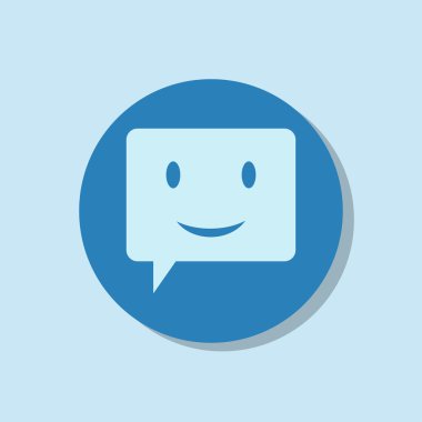 Gülümseyen baloncuk simgesi