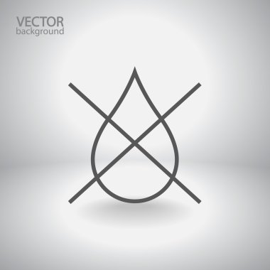 su damla yasak simgesi