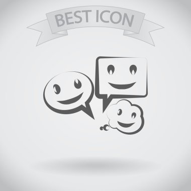 Gülümseyen baloncuk simgesi