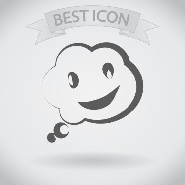 Gülümseyen baloncuk simgesi