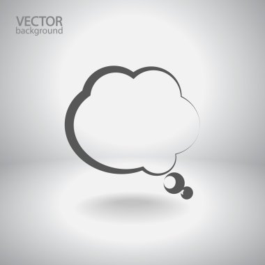 komik konuşma balonu simgesinin