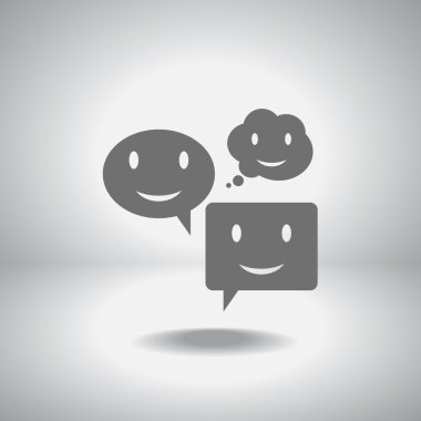 Gülümseyen baloncuk simgesi