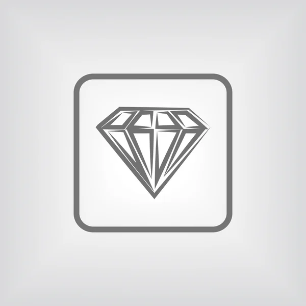 Icône diamant — Image vectorielle