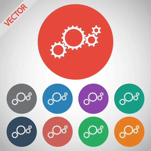 Gears icon — Stock Vector