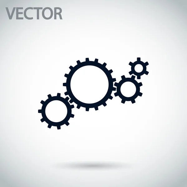 Versnellingen Ikoon — Stockvector