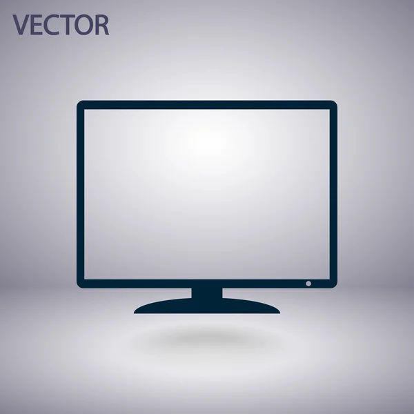 Het monitorpictogram — Stockvector