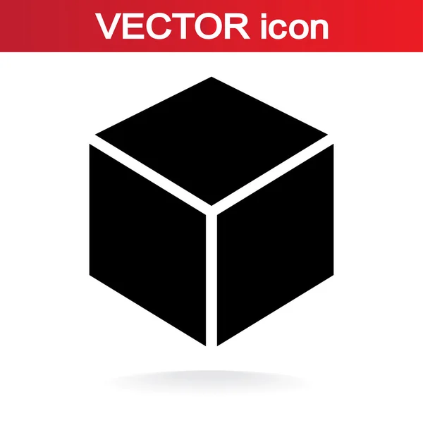 Icono del cubo — Vector de stock