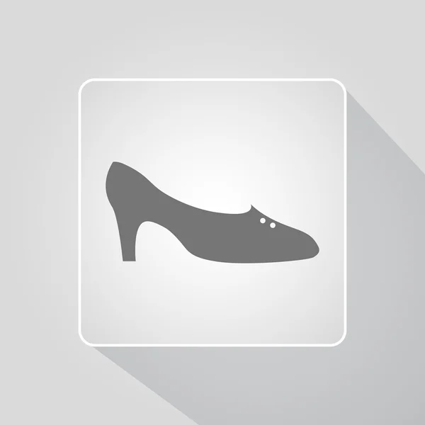 Знак женской обуви — стоковый вектор