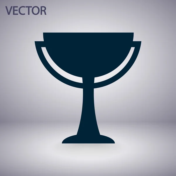 Переможець, значок символу трофею — стоковий вектор