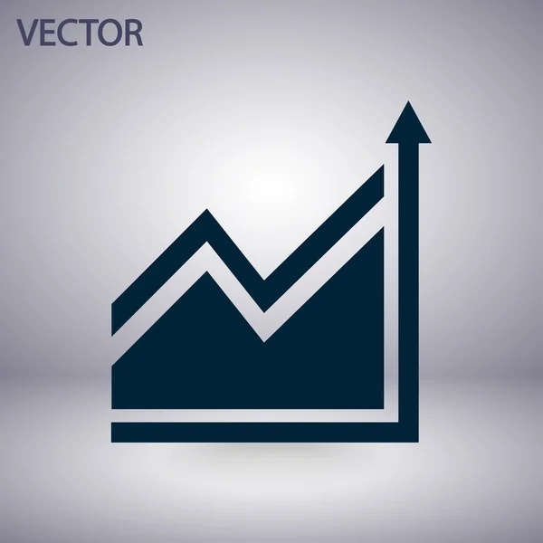 Infografica, icona del grafico — Vettoriale Stock