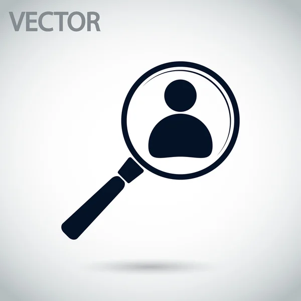Letar du efter en anställd Sök ikon — Stock vektor