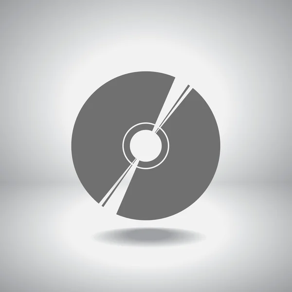 Ícone de CD ou DVD — Vetor de Stock