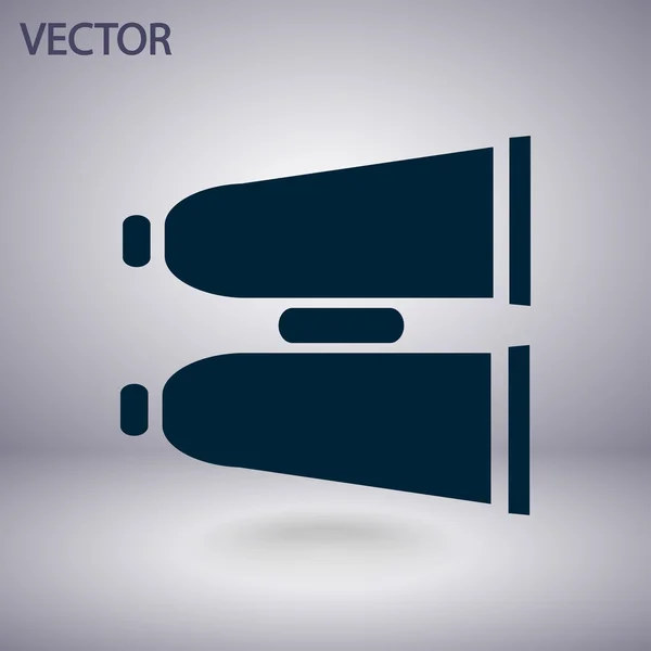 Fernglas-Symbol — Stockvektor