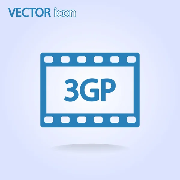 3gp video icon — Stock Vector