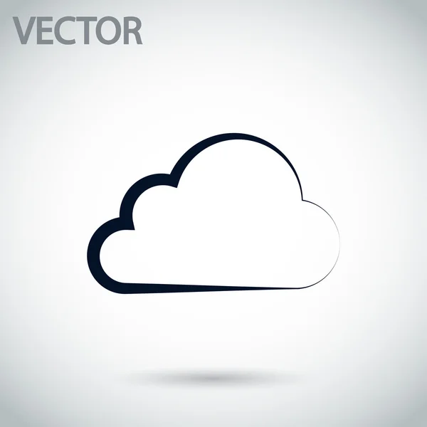 Icona della nuvola — Vettoriale Stock