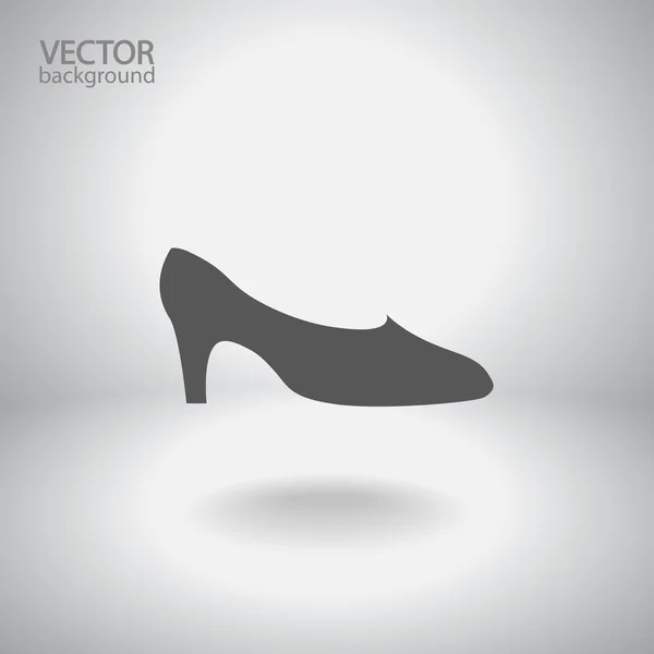 Жіноче взуття значок — стоковий вектор