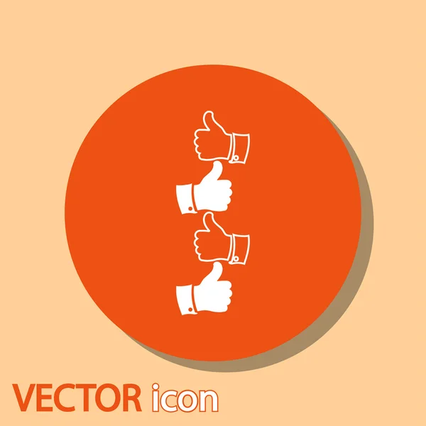 Thumb up icons — Stock Vector