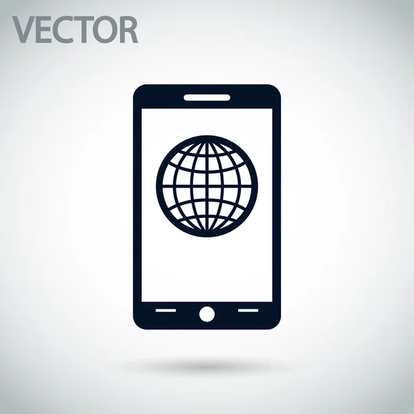 Icono del teléfono móvil — Vector de stock