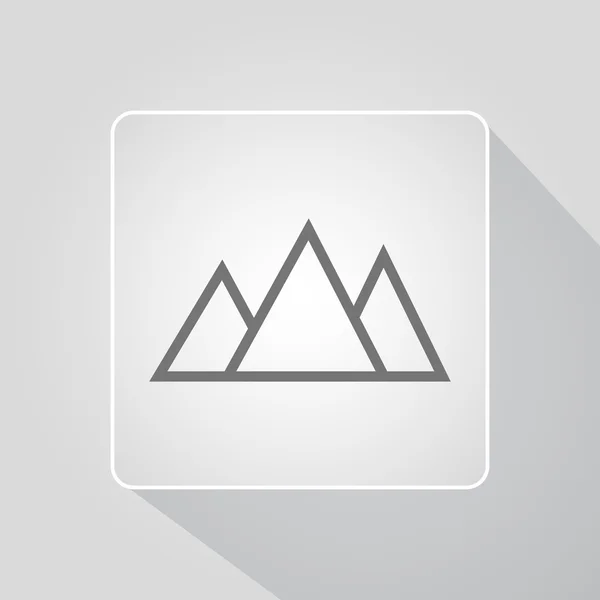 Icono de montaña — Vector de stock
