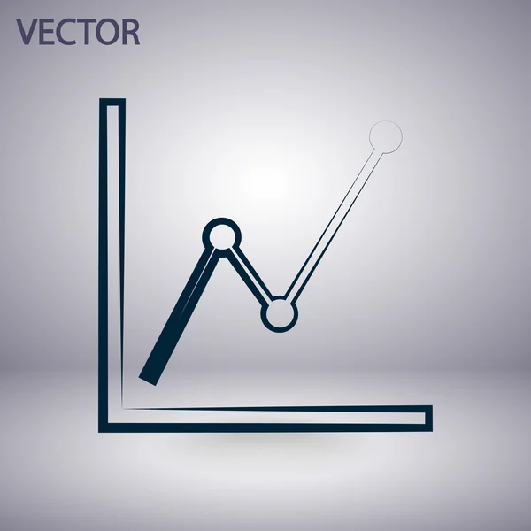 Infografía, icono del gráfico — Archivo Imágenes Vectoriales