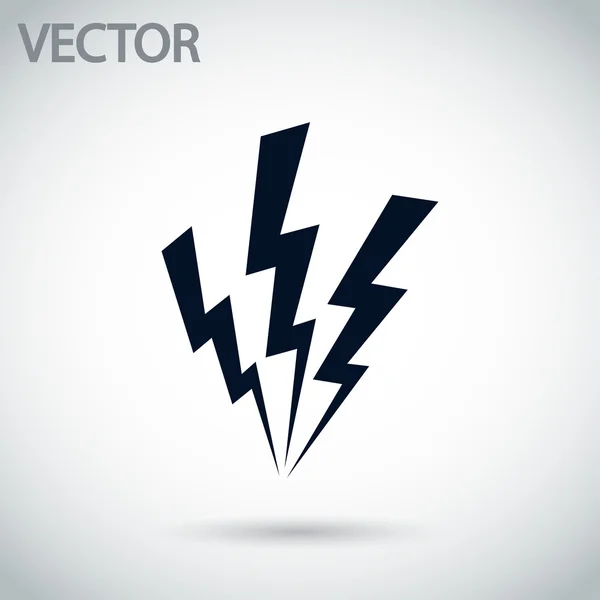 Lightning icon — Stock Vector